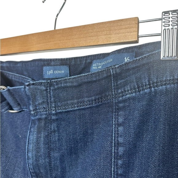 J. Jill | Metropolitan | Wide Full Leg Jean | Belted | Medium Wash | Womens 16 - Picture 3 of 7